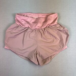 Cadmus Pink Double Layer Athletic Running Shorts Women's Size Gym Workout